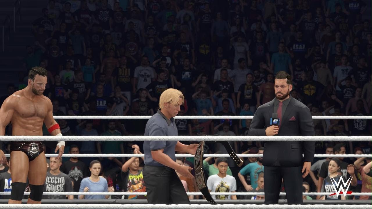 La Knight vs David wwe championship match WWE 2K25 Universe mode