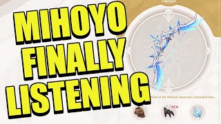 miHoYo is FINALLY listening to the Community with this | Genshin Impact