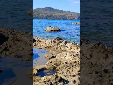 Agria Marina Beach 🇬🇷 #crete #greece #holiday #travel #beautifulplace #agiamarina #experiences #🇬🇷