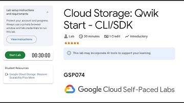 GSP074-Cloud Storage: Qwik Start - CLI/SDK | Google Cloud Qwiklabs 2025