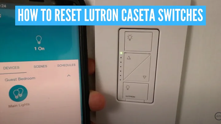 How To Reset Lutron Caseta Dimmer