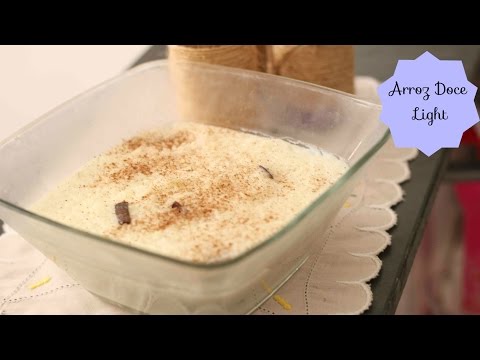 RECEITINHA DE ARROZ DOCE LIGHT