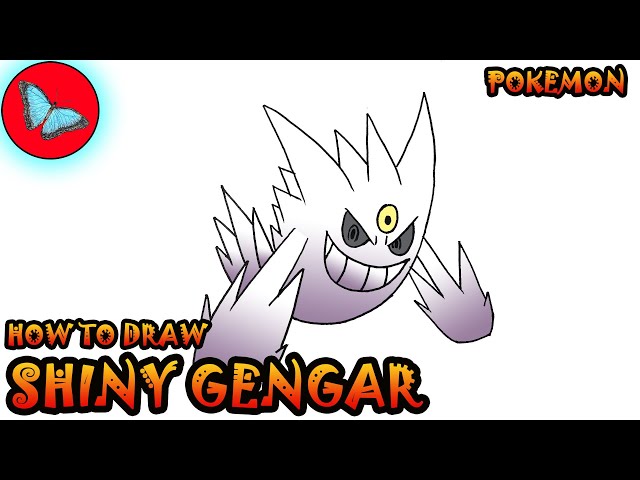 Shiny Mega Gengar  Pokémon desenho, Pokemon, O pokemon