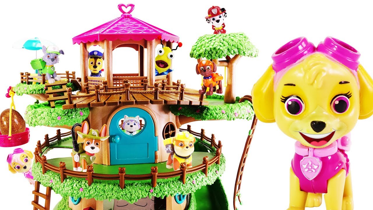 Paw Patrol MagicalDoll Tree House - Pups Play Hide and Seek - YouTube