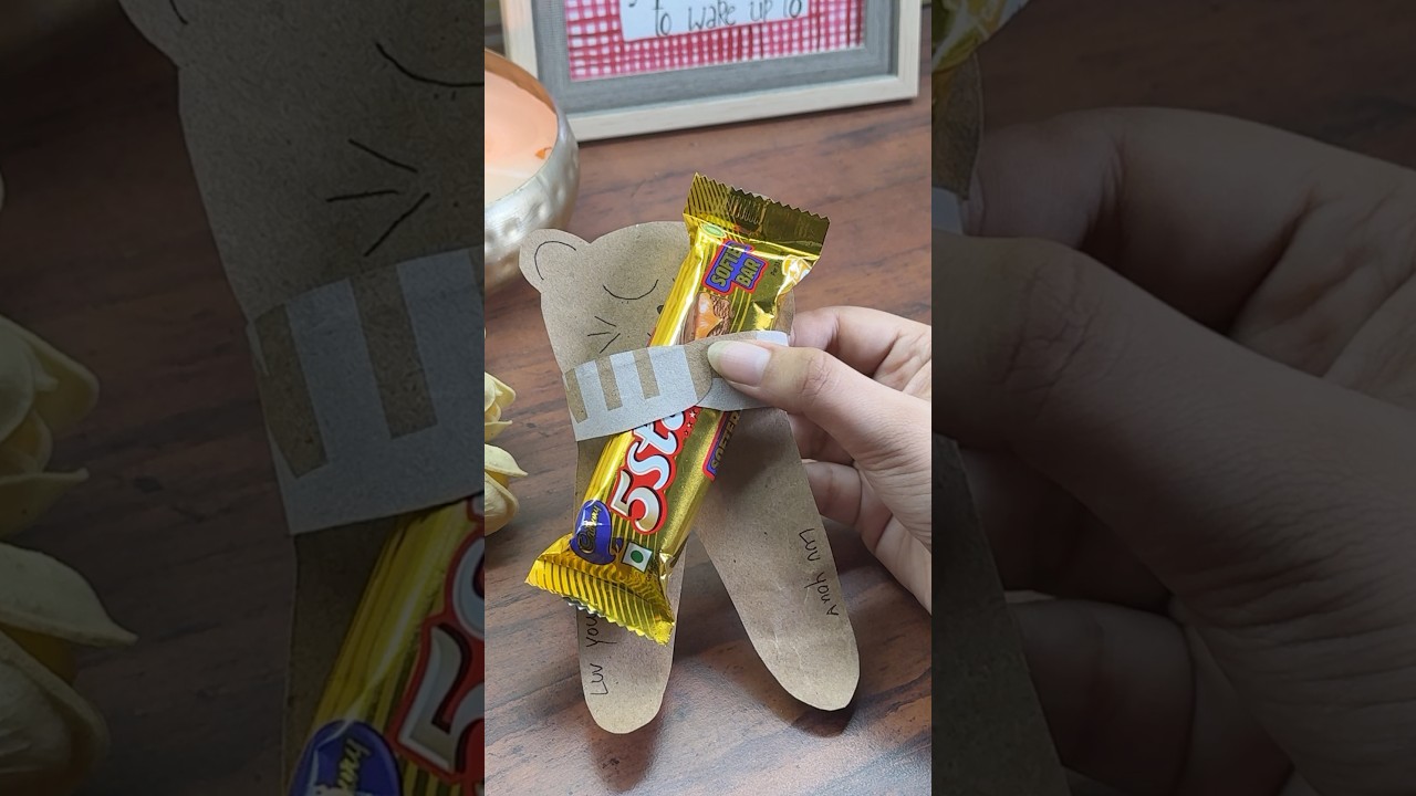 DIY Teddy hug chocolate holder 🧸🍫 