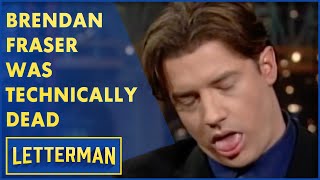 Brendan Fraser Technically Died On The Set Of 'The Mummy' | Letterman