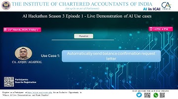 AI Hackathon S3 Ep-1: UC 1 – Auto-send balance confirmation request letter – CA. Anshu Agarwal