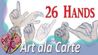 Drawing 26 ASL Hands