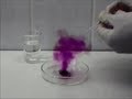 Chemistry experiment 14  reaction between iodine and zinc
