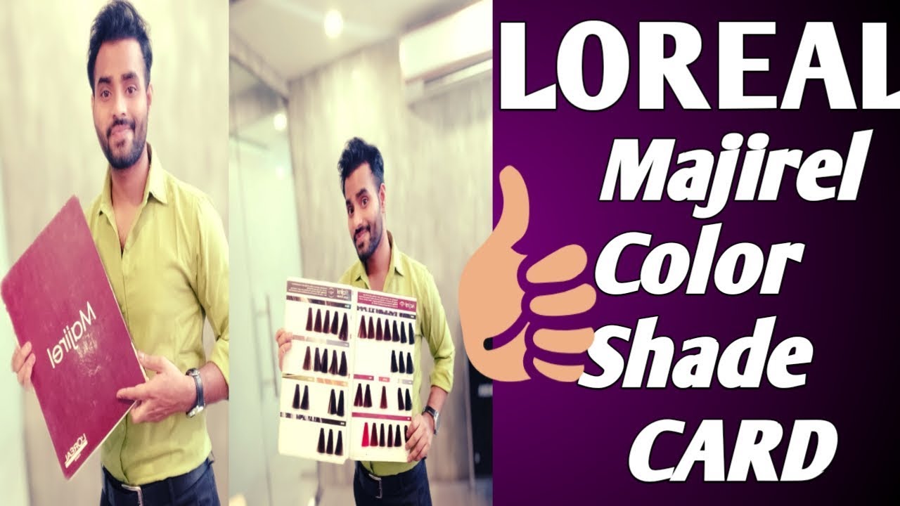 L'Oreal #majirel shade card shirt theory - YouTube