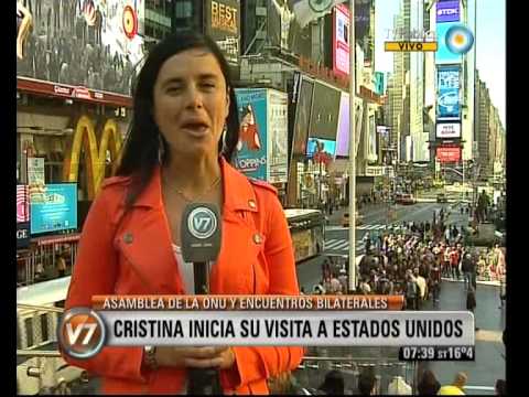 Visión 7: Cristina inicia su visita a Estados Unidos