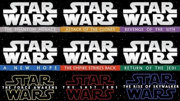 Star Wars - opening crawl MUSIC of ALL NINE episodes!