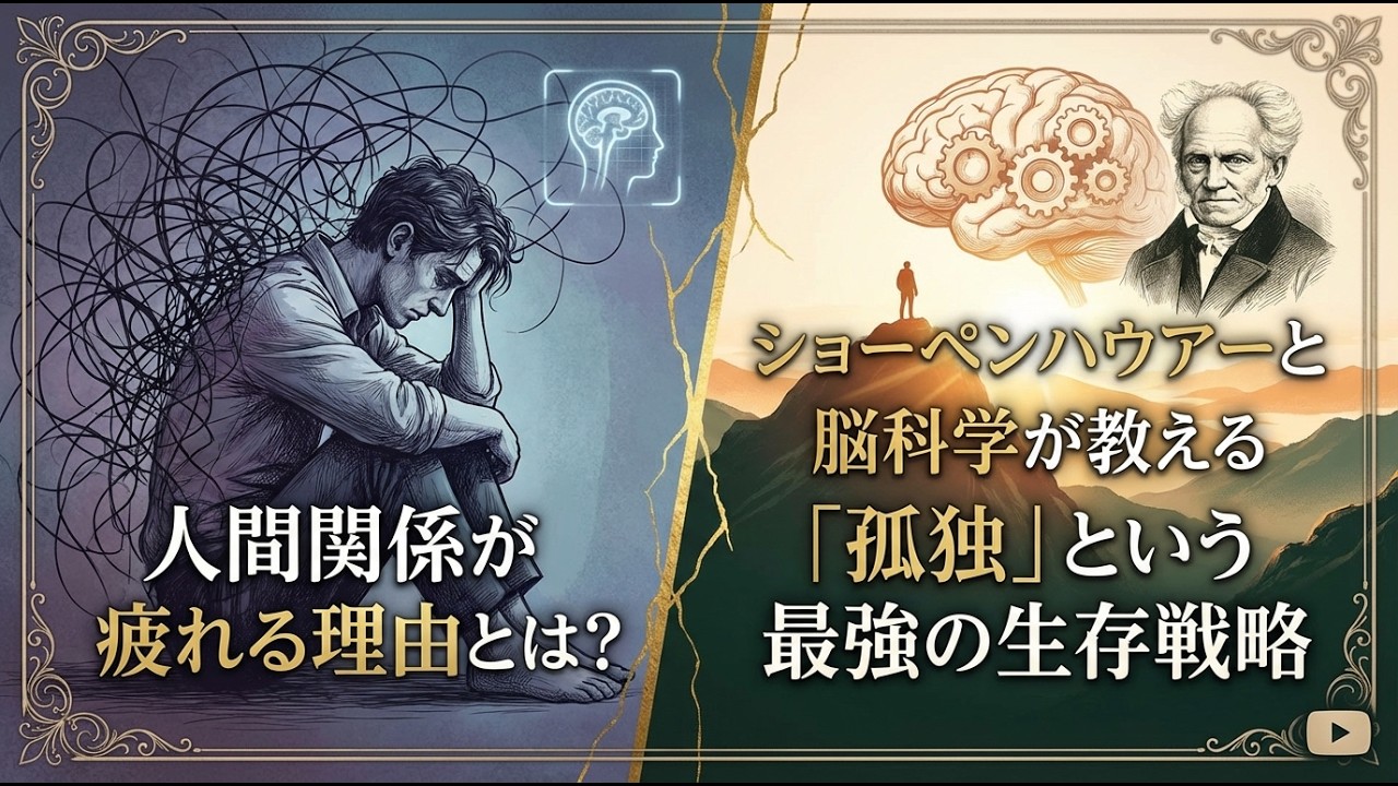 【保存版】】「一人になりたい」は脳のSOS。人間関係の疲れをリセットする「孤独」という最強の生存戦略【ショーペンハウアー×脳科学】
