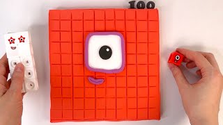 DIY Numberblocks 1 to 100 Math Link Cubes Fun Toy Counting Spring Colours | Learn to Count