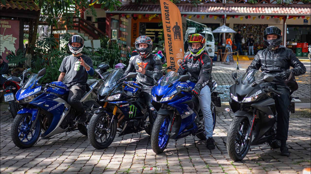 DUAS R15 E DUAS R3 SUBINDO A SERRA🚀🔥