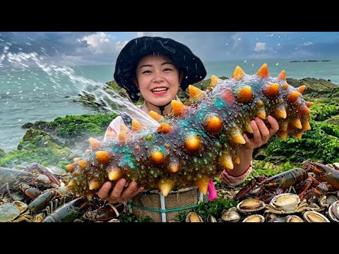 Xiao Zhang Discovered A Treasure Trove—Piles Of Lobsters, Sea Cucumbers, And Crabs.