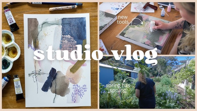 SKETCHBOOK TOUR / Packed with abstracts, mixed media layering, and more! —  LAURA HORN ART