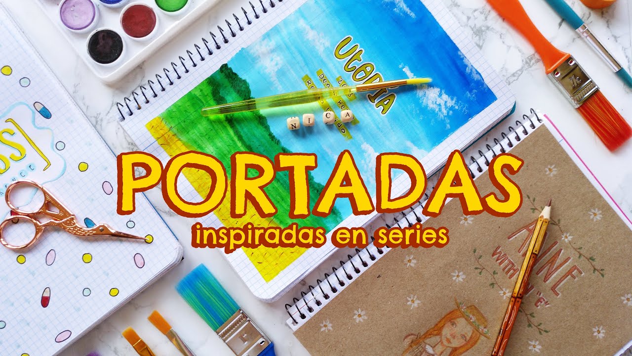 PORTADAS para CUADERNO INSPIRADAS en SERIES DE TV 🦋 CARÁTULAS BONITAS con  MATERIALES VARIADOS - thptnganamst.edu.vn