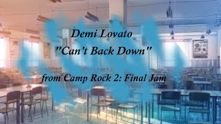 Demi Lovato -  Can't back down (lyrics)