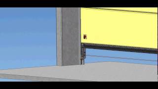 NO TOUCH 1 sectional door, rendering