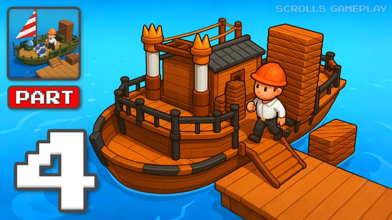 Ship Craft: Seaport Tycoon - Gameplay Walkthrough Part 4 - Build Ships Rule The Seas (iOS, Android)