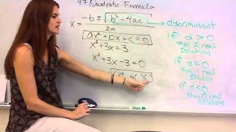 4.7 Quadratic Formula