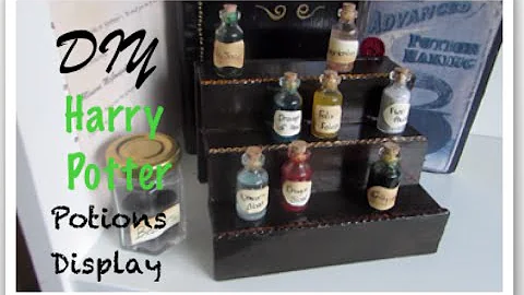 Harry Potter DIY potions stand I Quick and Easy Harry Potter Home Decor Idea!