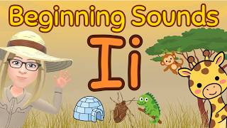 Letter i Beginning Sound | Short i Sound /ĭ/ | Kindergarten Phonics for Kids