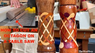 Celtic Knot with 8 Rings plus How to cut an Octagon Block on a Table Saw.