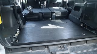 TOYOTA 4RUNNER 5TH GENERATION 3RD ROW SEAT MODIFICATION | STORAGE PLATFORM INSTALLATION