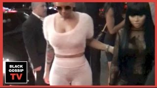 Amber Rose SMILES before TWERKING on CHRIS BROWN at Supper Club!