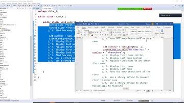 Java programming  -  Use some of the String methods
