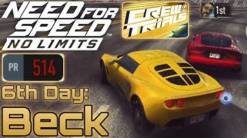 [Need For Speed: No Limits] Crew Trials: Lotus Exige S - 6th Day: Beck