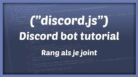 RANG ALS JE JOINT || Discord bot development | Tutorial #7 [Nederlands/Dutch]