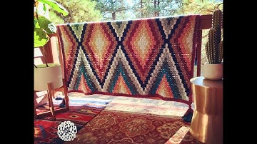 Part 2 Runa C2C blanket- Rows 9 to 23- C2C crochet color work tutorial