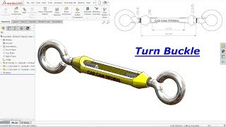 Solidworks tutorial Design of Turn Buckle