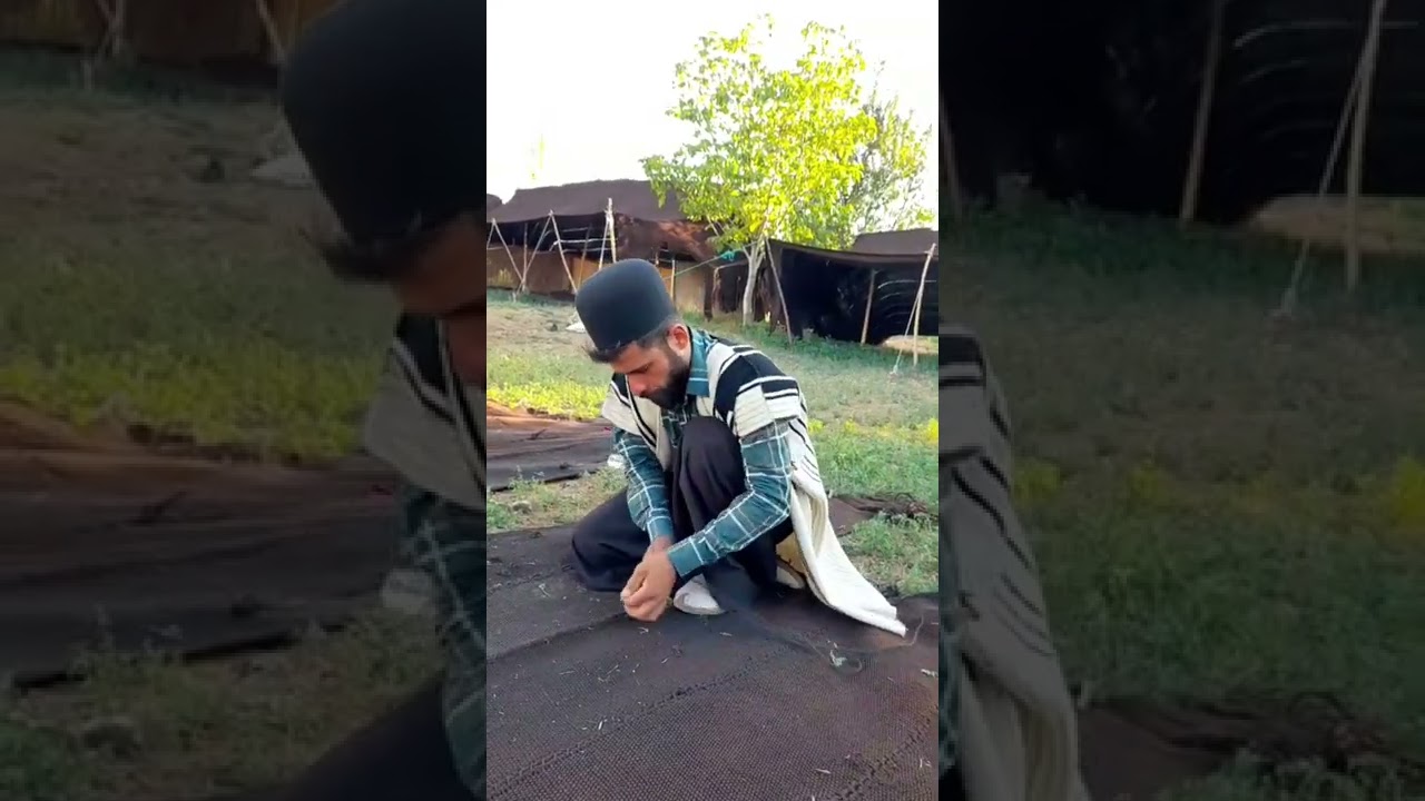 Embroidered tent in Bakhtiari nomads
