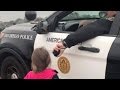 Cop Lets Kids Use Patrol Car Speakers To Say Bye To Dad As His Navy Ship Leaves