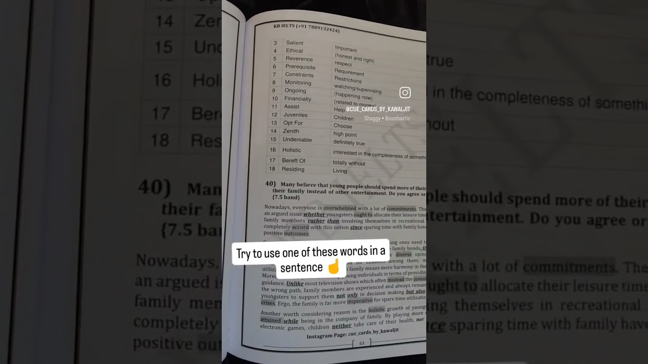 Try to use one of these words in a sentence 