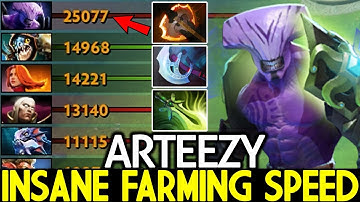 ARTEEZY [Faceless Void] Insane Farming Speed First Item Battle Fury 7.24 Dota 2