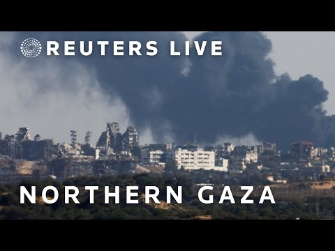 LIVE: View of northern Gaza as seen from southern Israel
