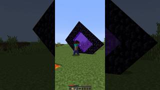 I spawn Herobrine who created a curved portal #shorts #meme #memes screenshot 5