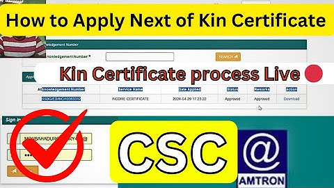 E district Amtron New Update 2024/How to Apply online Next of Kin Certificate / Full Tutorial Video