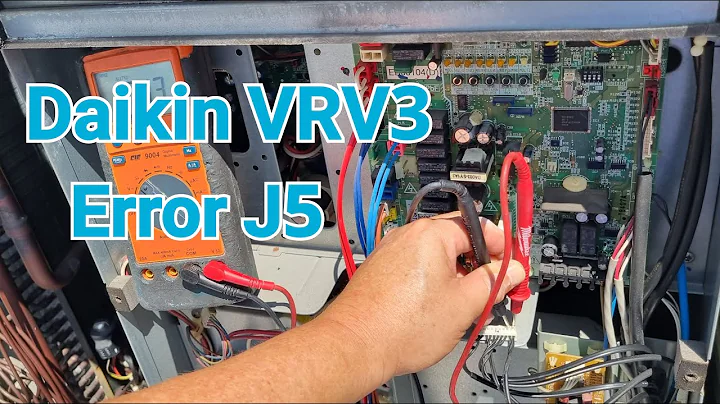 Daikin VRV3 | Outdoor Thermistor Layout RXQ12-PA | Error J5