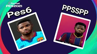 Como usar faces de Pes 6 de PC no Pes de ppsspp!!