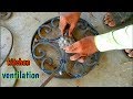 how to make a metal ventilation for home kitchen | roshandaan window idea |