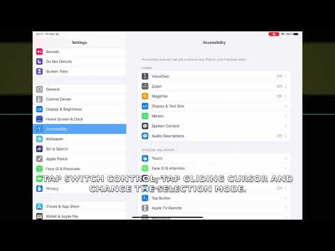 HOW TO CHANGE GLIDING CURSOR SELECTION MODE IN IPADOS 13.6 (IPAD)