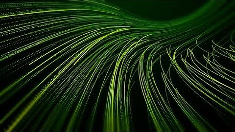 Abstract Green particle light trails on dark background stock footage | stock video | Cinefootage