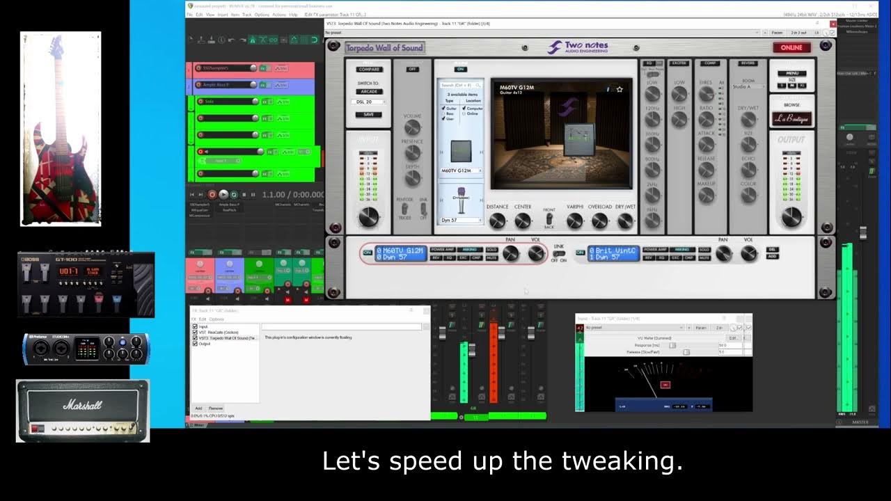 Marshall DSL 20 HR + Two Notes Wall of Sound. Basic setup and sound