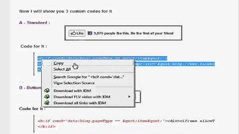 How To Add 3 Custom Facebook Like Button To Blogger
